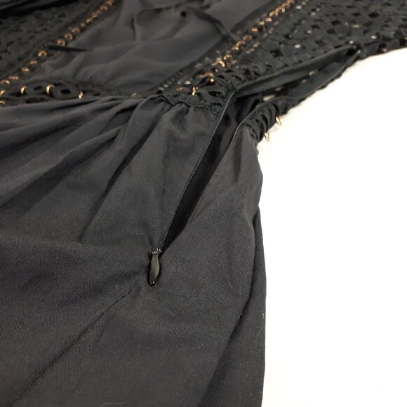 Endless Rose Black Crochet Lace Mini Dress - Picture 7 of 16